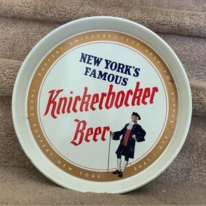 VINTAGE USA, KNICKERBOCKER BEER TRAY.